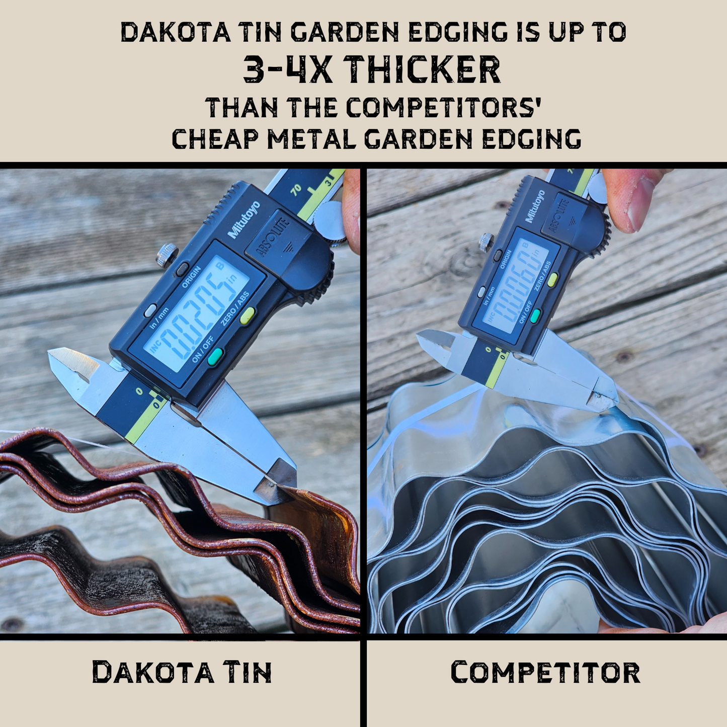 Corrugated Metal Landscape Edging