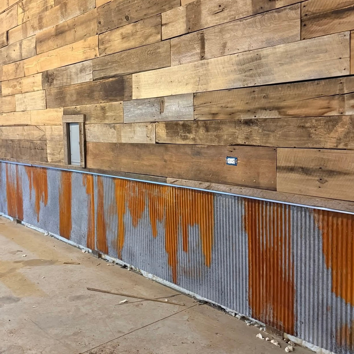 Colorado Corrugated Metal Wainscoting Rolls