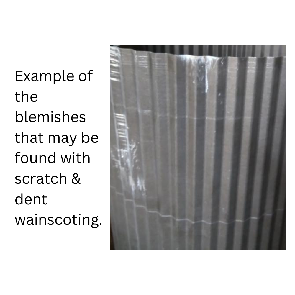 Colorado Corrugated Metal Wainscoting Rolls - Scratch and Dent