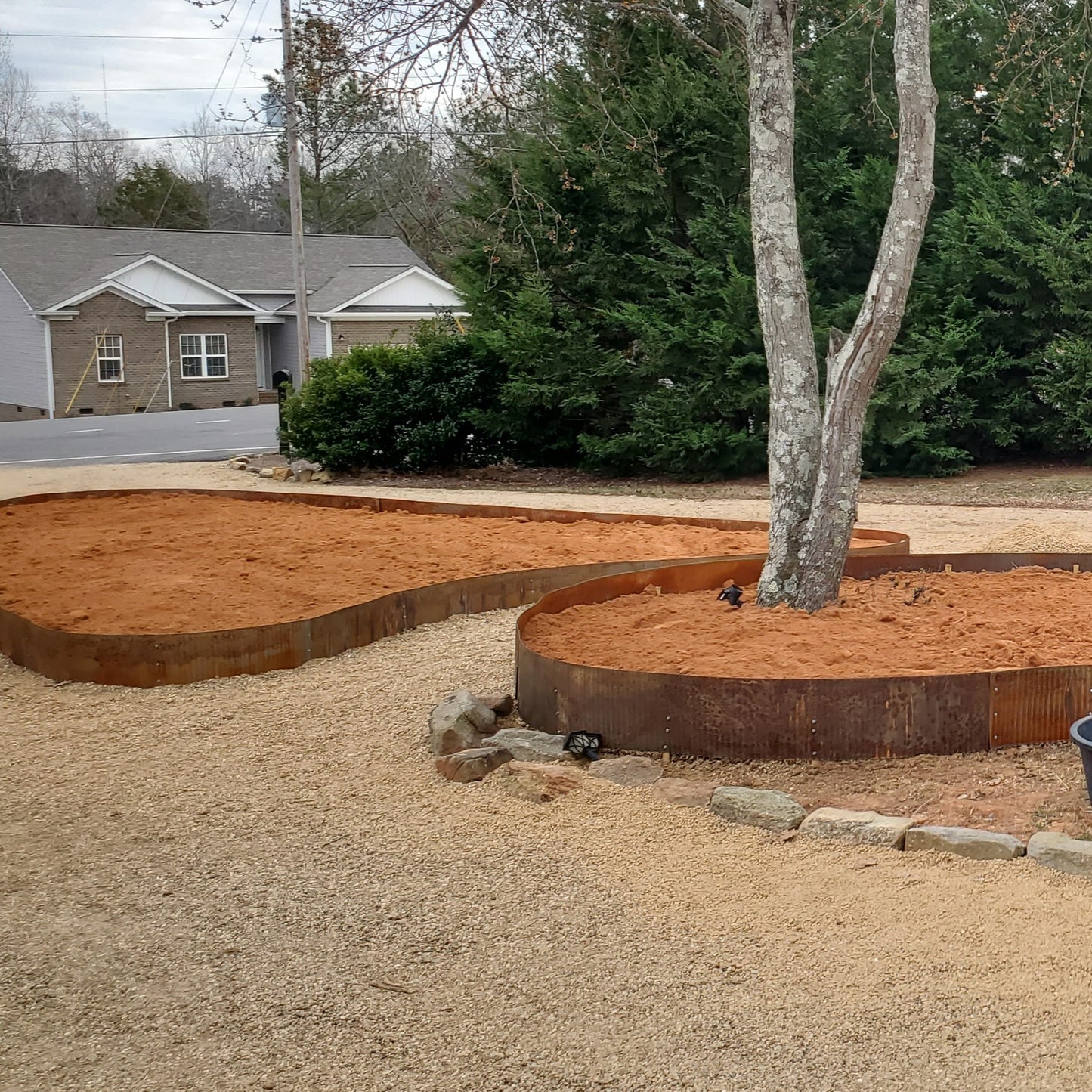 12 inch tall rusted landscape edging