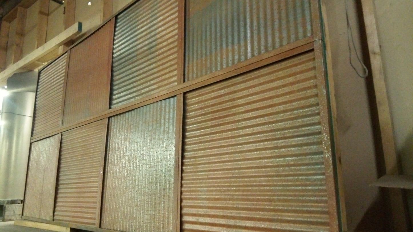 Colorado Corrugated Metal Ceiling Tiles - Scratch & Dent