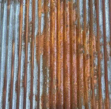 Corrugated Patina Samples - 4"x6" - Free Shipping