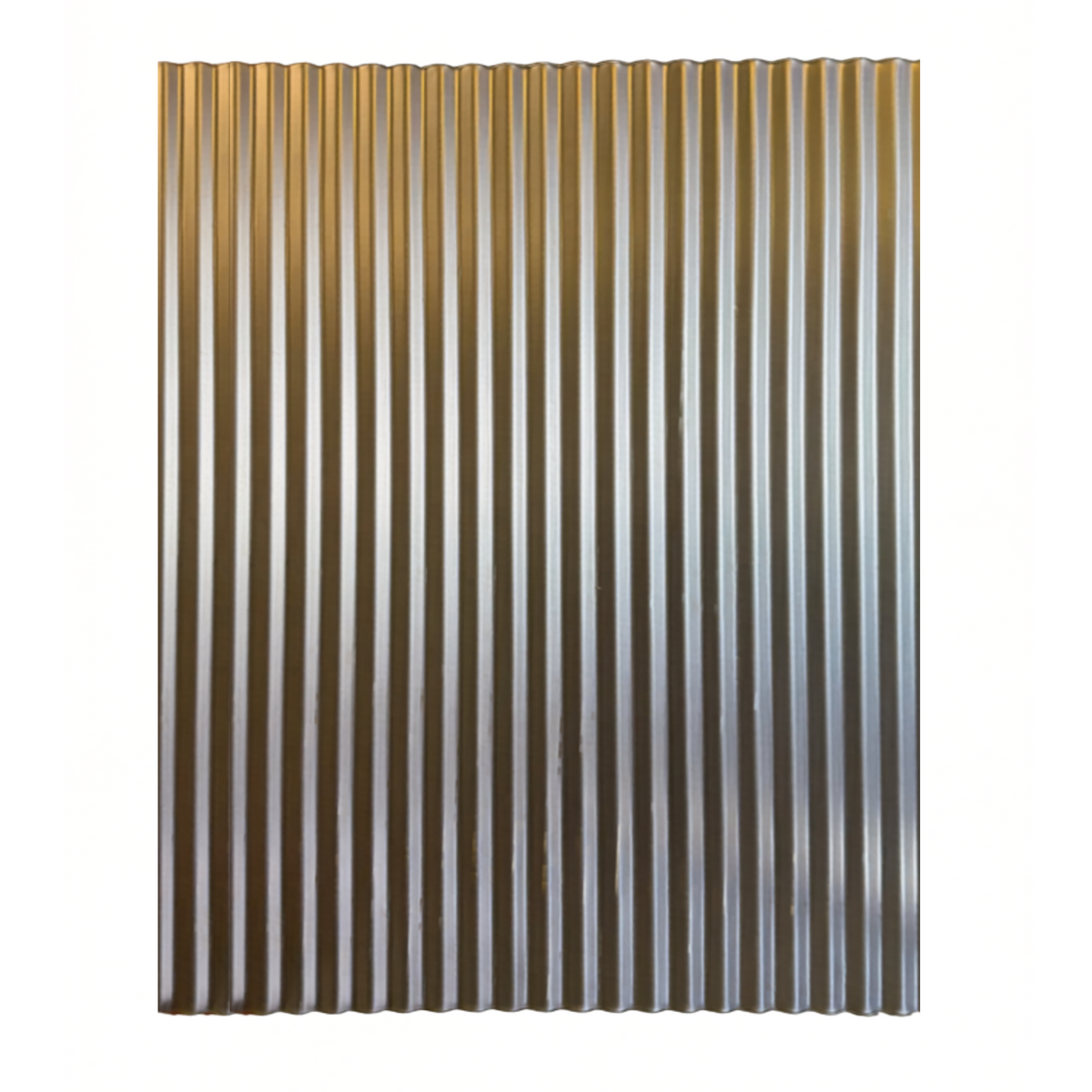 Corten A606 weathering steel corrugated wainscoting panel