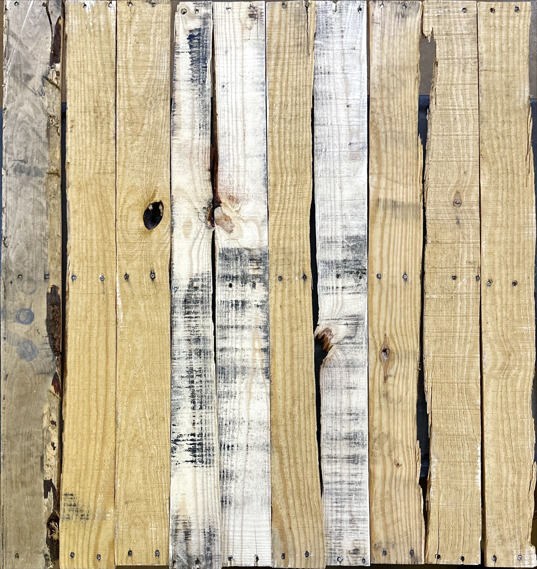 10 x 5ft Reclaimed Kiln Dried Pallet Boards - Wood Planks Timber Wall Fence