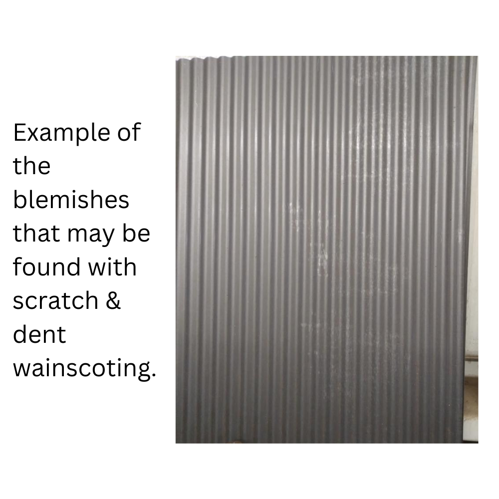 Colorado Corrugated Metal Wainscoting - Scratch & Dent