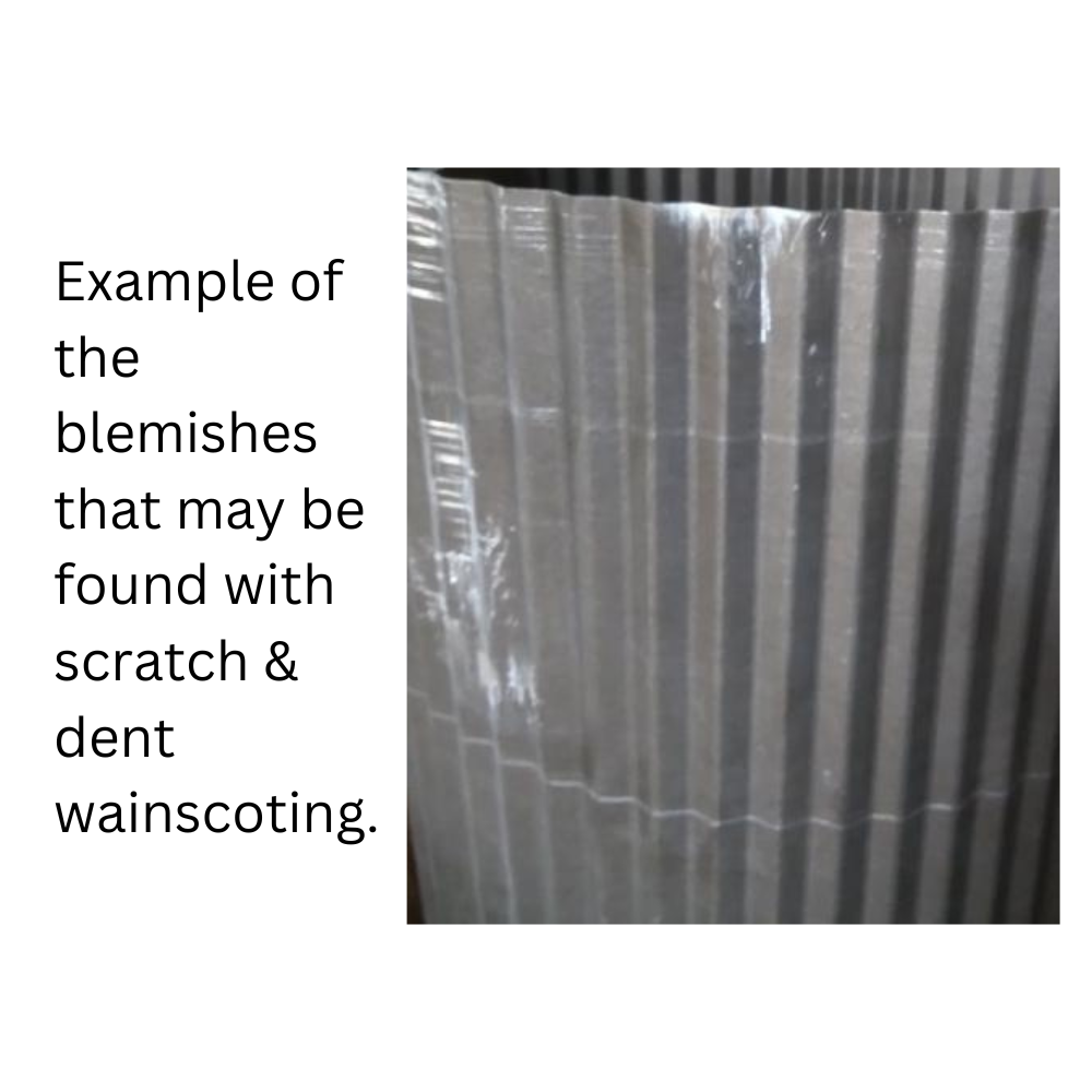 Colorado Corrugated Metal Wainscoting - Scratch & Dent