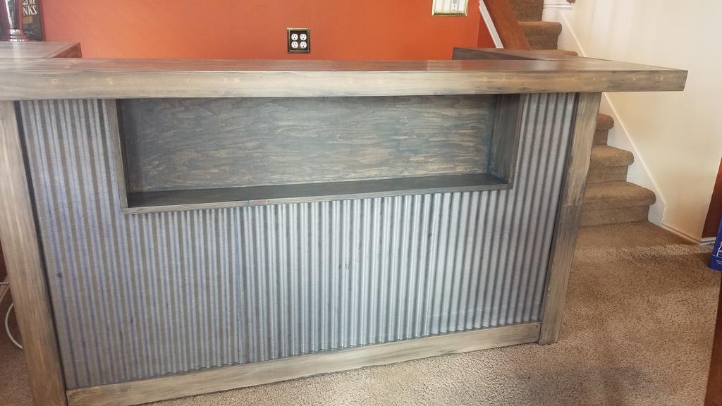 galvanized wainscoting