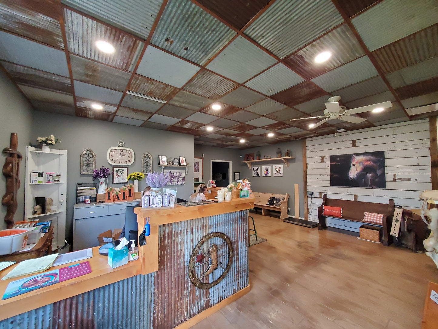 Reclaimed Corrugated Barn Tin Ceiling Tiles