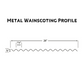 Colorado Corrugated Metal Wainscoting Rolls - Scratch and Dent