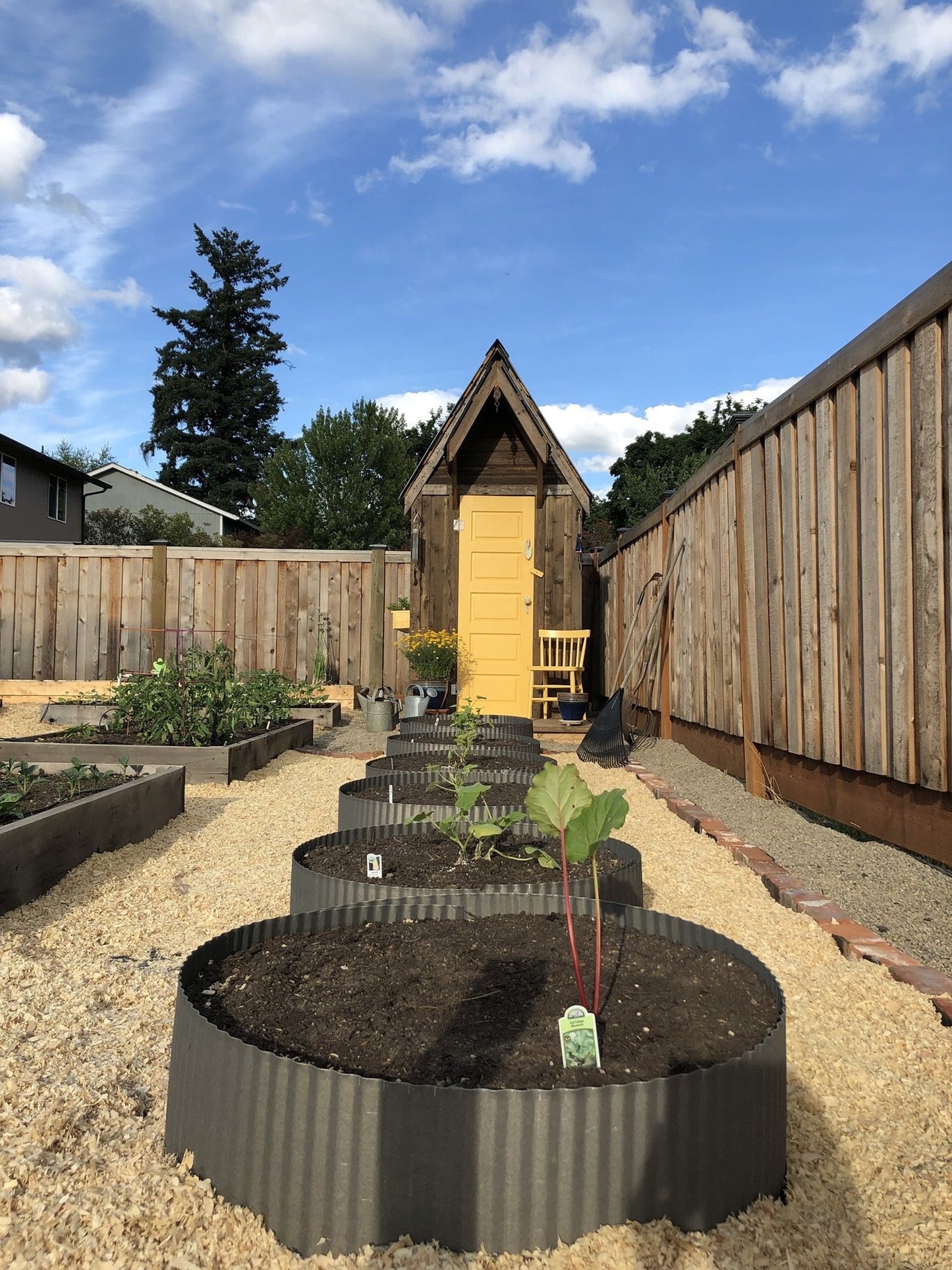 galvanized metal landscape edging